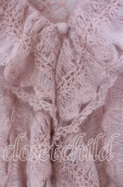 画像2: PINK HOUSE / モヘア鍵編みボレロ  ピンク O-25-09-29-004-LO-TO-IG-OS