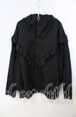 画像1: REFLEM / ×DimMoire 切り替えジャージパーカー F ブラック O-25-09-29-043-PU-TO-OW-ZT0408Y (1)