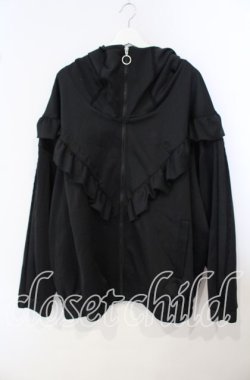 画像1: REFLEM / ×DimMoire 切り替えジャージパーカー F ブラック O-25-09-29-043-PU-TO-OW-OS