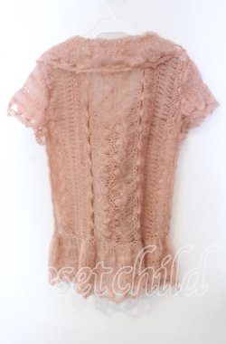 画像3: PINK HOUSE / モヘア鍵編みボレロ  ピンク O-25-09-29-004-LO-TO-IG-OS