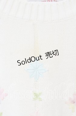 画像2: TOMATSU / パステルフラワーニット  イシロ O-25-09-29-046-LO-TO-IG-OS