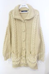 PINK HOUSE / ケーブル編みカーディガン  アイボリー O-25-09-29-005-LO-TO-IG-ZT185