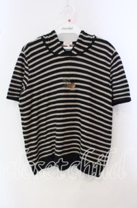 TOMATSU / くまボーダープルオーバー  ベージュ×クロ O-25-09-29-050-LO-TO-IG-ZT029