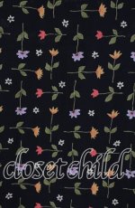 画像2: 【SALE】TOMATSU / フラワーラインワンピース  クロ O-25-09-29-051-LO-JA-IG-ZT103 (2)
