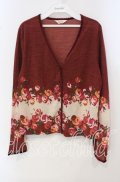 TOMATSU / 薔薇カーディガン 38 アカ系 O-25-09-29-054-LO-TO-IG-OS