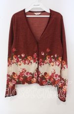 画像1: 【SALE】TOMATSU / 薔薇カーディガン 38 アカ系 O-25-09-29-054-LO-TO-IG-ZT446 (1)