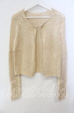 画像1: 【SALE】TOMATSU / 鍵編みボレロ 38 アイボリー O-25-09-29-056-LO-TO-IG-ZT376 (1)