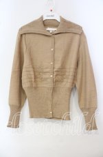 画像1: 【SALE】TOMATSU / リブカラーニット 40 ベージュ O-25-09-29-065-LO-TO-IG-ZT381 (1)