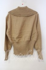 画像3: 【SALE】TOMATSU / リブカラーニット 40 ベージュ O-25-09-29-065-LO-TO-IG-ZT381 (3)