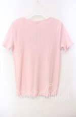 画像3: TOMATSU / フラワー柄ニット半袖  ピンク O-25-09-29-068-LO-TO-IG-OS (3)