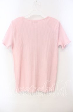 画像3: TOMATSU / フラワー柄ニット半袖  ピンク O-25-09-29-068-LO-TO-IG-OS