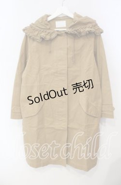 画像1: PINK HOUSE / フリルフードモッズコート  ブラウン O-25-09-29-072-LO-CO-IG-ZT-C035