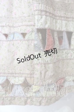画像2: PINK HOUSE / 小薔薇柄パッチワークワンピース【お直しあり】  ピンク O-25-09-29-074-LO-OP-IG-OS