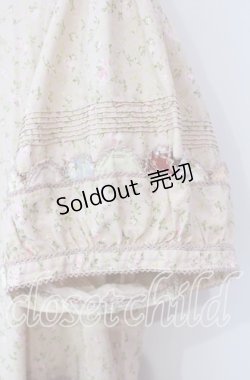 画像3: PINK HOUSE / 小薔薇柄パッチワークワンピース【お直しあり】  ピンク O-25-09-29-074-LO-OP-IG-OS