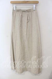 TOMATSU / リネンロングスカート  アイボリー O-25-09-29-079-LO-SK-IG-ZT380