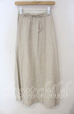 画像1: 【SALE】TOMATSU / リネンロングスカート  アイボリー O-25-09-29-079-LO-SK-IG-ZT380 (1)