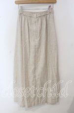 画像2: 【SALE】TOMATSU / リネンロングスカート  アイボリー O-25-09-29-079-LO-SK-IG-ZT380 (2)