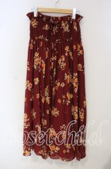 TOMATSU / シャーリングローズスカート 38 アカ O-25-09-29-082-LO-SK-IG-ZT479