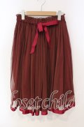 F&A / リボンチュールスカート F ワイン O-25-09-29-088-LO-SK-OW-OS