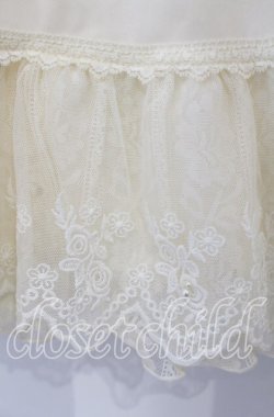 画像3: axes femme / レース重ねペチスカート M キナリ O-25-09-29-089-AX-SK-OW-OS