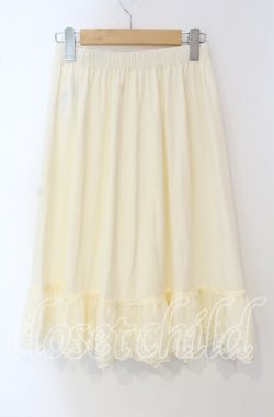 画像4: axes femme / レース重ねペチスカート M キナリ O-25-09-29-089-AX-SK-OW-OS
