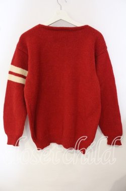 画像2: MEN'S KANEKO ISAO / Kワッペンニット  レッド O-25-09-29-009-LO-TO-IG-OS
