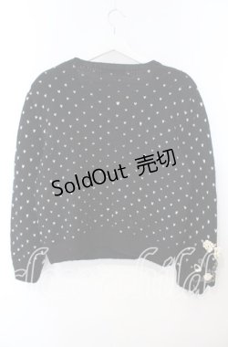 画像3: KANEKO ISAO / 薔薇モチーフニット  ブラック O-25-09-29-012-EL-TO-IG-ZT357