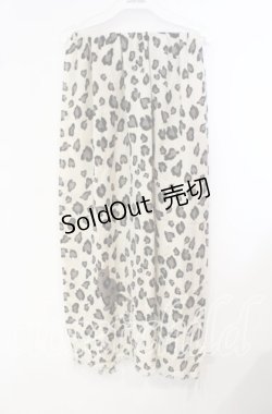 画像1: axes femme / アニマル柄ストール  キナリ×クロ O-25-09-29-014-AX-ZA-OW-OS