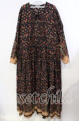 KANEKO ISAO / フラワーキルトワンピース【お直しあり】  クロ O-25-09-29-024-EL-OP-IG-ZT047