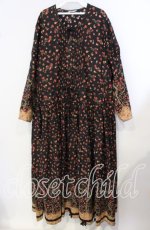 画像1: 【SALE】KANEKO ISAO / フラワーキルトワンピース【お直しあり】  クロ O-25-09-29-024-EL-OP-IG-ZT047 (1)