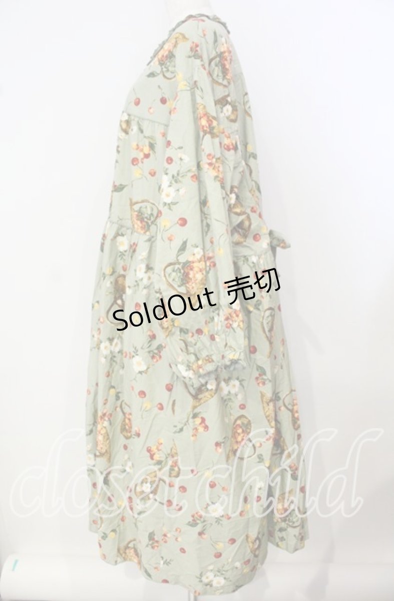 画像3: PINK HOUSE / 野ばらとチェリープリントミディワンピース【お直しあり】  薄荷 O-25-09-29-025-LO-OP-IG-ZT402 (3)