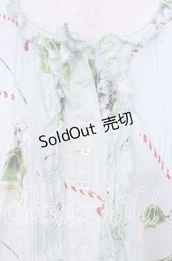画像2: PINK HOUSE / クリームソーダプリントフリルワンピース【お直しあり】  ミント O-25-09-29-026-LO-OP-IG-OS