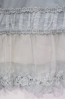 画像2: axes femme / 裾モチーフレース使いペチスカート M グリーン O-25-09-30-033-AX-SK-OW-OS