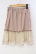 axes femme / チュール切り替えアンダースカート M ピンク O-25-09-30-035-AX-SK-OW-OS