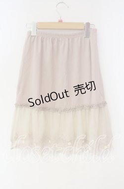 画像3: axes femme / チュール切り替えアンダースカート M ピンク O-25-09-30-035-AX-SK-OW-OS