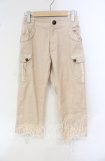 画像1: 【SALE】axes femme / 裾編み上げパンツ M ピンク O-25-09-30-040-AX-PA-OW-ZT280 (1)