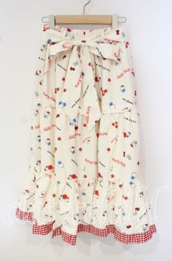 画像1: axes femme / ハローキティプリントスカート  アイボリー O-25-09-30-042-AX-SK-IG-OS