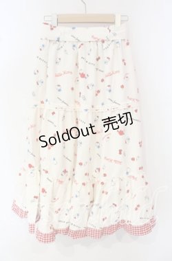 画像3: axes femme / ハローキティプリントスカート  アイボリー O-25-09-30-042-AX-SK-IG-OS