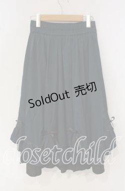 画像3: axes femme / ハシゴレース×リボン配色スカート  グリーン O-25-09-30-044-AX-SK-IG-OS