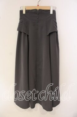 画像1: an another angelus / コルセット風サイドタックスカート F グレー O-25-09-30-048-CA-SK-OW-OS