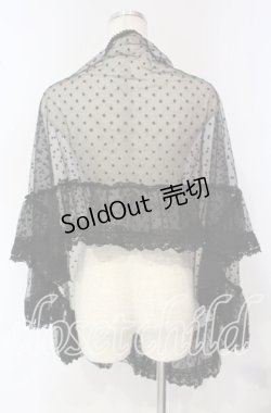 画像3: PINK HOUSE / ドットチュールストール  クロ O-25-09-30-052-LO-TO-IG-OS