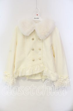画像1: axes femme / 裾レースショートコート  オフ O-25-09-30-056-AX-CO-IG-OS