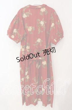 画像3: PINK HOUSE / うさぎぬいぐるみ柄半袖ワンピース【お直しあり】  アカ O-25-09-30-004-LO-OP-IG-OS