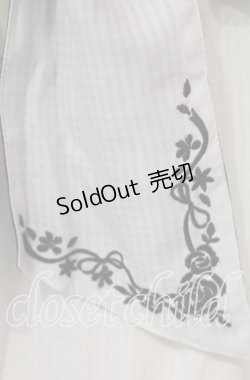 画像4: axes femme / バラ刺繍ギャザーフリルジャンスカ  シロ O-25-09-30-062-AX-OP-IG-OS