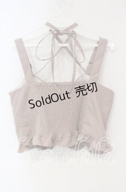 画像2: axes femme / コルセット風デザインビスチェ  ピンク O-25-09-30-064-AX-TO-IG-OS