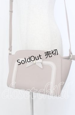 画像1: m petit by misako / リボンヨコショルダーバッグ  ピンク O-25-09-30-1001-LO-BG-OW-ZT1003W