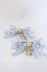 Amavel / Message Crownダブルリボンクリップ  サックス O-25-09-30-1058-CA-AC-OW-ZT168F006