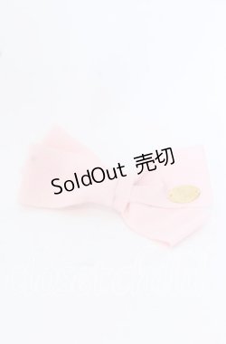 画像1: Leur Getter / グログランリボンバレッタ  ピンク O-25-09-30-1060-LU-AC-OW-OS