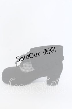 画像3: axes femme / 襟風折り返しブーティー M クロ O-25-09-30-1062-AX-SH-IG-OS