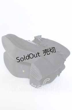 画像7: axes femme / 襟風折り返しブーティー M クロ O-25-09-30-1062-AX-SH-IG-OS